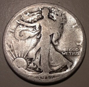 1917-D �f���o�[�~���g US 50�Z���g �E�H�[�L���O�E���o�e�B�E�n�[�t�h�� 90%��� (#73w-499)