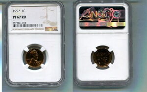 1957�N �����J�[���w�b�h �y�j�[ NGC PF67 ���b�h 1130T