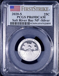 2020 S �\���g���o�[ �V���o�[ 25�Z���g PCGS PR69DCAM NP FS �V���o�[ �v���[�t�Z�b�g �t���b�O���x��