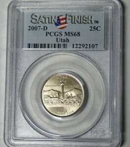 PCGS MS68 2007-D ���^�B�N�H�[�^�[ �T�e���d�グ ���V���g���B�N�H�[�^�[ #12292107