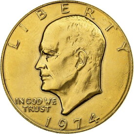 [#133481] アメリカ合衆国、ドル、アイゼンハワー、1974年、フィラデルフィア、金、銅