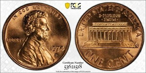 1974-D �����J�[���L�O�Z���g - PCGS MS66RD �S�[���h�V�[���h�t��
