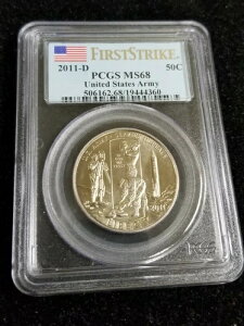 2011-D �A�����J���R�t�@�[�X�g�X�g���C�N PCGS�F�� MS 68 50�Z���g�R�C��