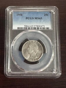 1958�N���V���g���N�H�[�^�[ PCGS MS65 �^�C�vB ���ʃo���G�e�B �ʐ^�Ɛ�����������������