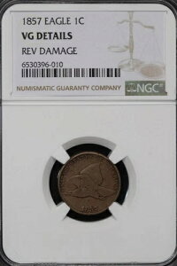 1857�N �t���C���O�C�[�O�� �Z���g NGC VG �ڍ� Rev �_���[�W���� - *DoubleJCoins* JL1000-57