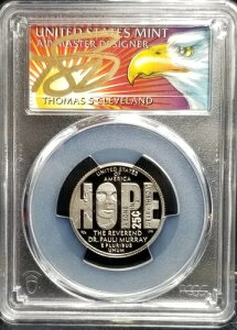 2024-S 25�Z���g �N���b�h Rev.Dr. Pauli Murray PCGS PR70DCAM FS Thomas Cleveland #6007