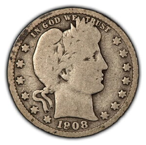 1908-S 25�Z���g �o�[�o�[ �V���o�[ �N�H�[�^�[ - �t������ G/VG �L�[�f�[�g - SKU-Y4970