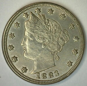 1883�N ���o�e�B V �j�b�P�� BU 5�Z���g US�^�C�v�R�C�� �Z���g�Ȃ� 5c �o���G�e�B ������