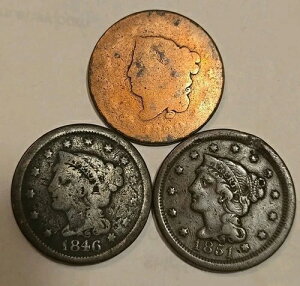 1820�N �R���l�b�g�w�b�h ���[�W�Z���g 1846�N + 1851�N ���[�W�Z���g�i�R�C��3���Z�b�g�j