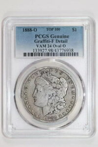 1888-O VAM-24 OVAL O TOP 100 S$1 PCGS F �ڍ�: ������