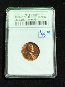 1960�N D/D �����J�[���L�O�� ��^���t ANACS MS 64 RD�u�\�[�v�{�b�N�X�v