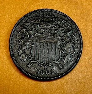 1864�N ���[�W���b�g�[ �n�C�O���[�h 2�Z���g US�^�C�v�R�C�� ~ �����f�B���O