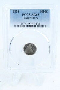 1838-P PCGS AG03 ���R�̏��_�����_�C�� �r�W�l�X�X�g���C�N H10C