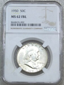 1950�N P �t�����N���� �n�[�t�_���[ NGC MS62FBL �t���X�e�B �V�i �Ӓ�ς� #H149C