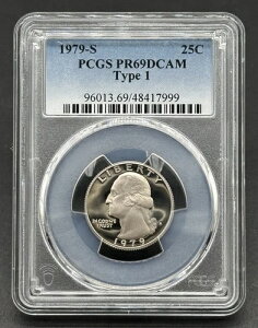 �f���炵���A�����J�� 1979-S 25C �O���[�h Type1 ���V���g�� �N�H�[�^�[�v���[�t PCGS PR69DCAM