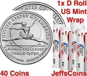 2023 D �}���A �g�[���`�[�t US MINT ���[�� �A�����J���E�B�����Y �N�H�[�^�[ �݌ɂ��� 1x 40 �R�C��