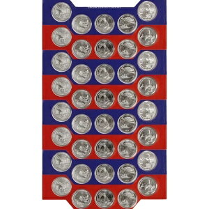 2014 P D America The Beautiful Quarters BU Roll ATB US Mint Cello 40���Z�b�g
