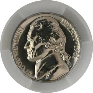 PR68 1961�N�W�F�t�@�[�\���j�b�P�� PCGS�O���[�h US 5C �v���[�t P-MINT EXACT �R�C����1��