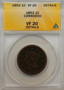 1852�N ���[�W�Z���g 1�Z���g�d�� ANACS VF 20 �ڍו��H����