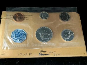 1962 P �č��v���[�t�Z�b�g �R�C�� 5 �� �I���W�i������ COA �t�� 1 �Z���g�A5 �Z���g�A10 �Z���g�A25 �Z���g�A50 �Z���g ���J��!