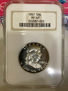 1957�N NGC PF67 �t�����N���� �n�[�t�_���[ - �J���I�\�ʁA�I�[���h�z���_�[