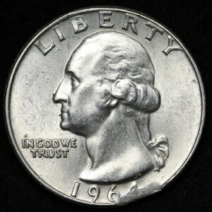 1964-D ���V���g�� �V���o�[ �N�H�[�^�[ UNC *������* MS �N���b�v �G���[ E278 ACZ