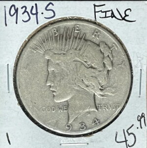 1934-S �s�[�X �V���o�[ �h�� - �Ǖi ~Nice Coin~ REF#1