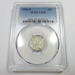 1926 D PCGS VF35 - �V���o�[ �}�[�L�����[ �_�C�� 10�Z���g �č��R�C�� #56062B