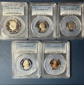 1978-s 5 �R�C�� PCGS PR69 DCAM �R�C�� �Z�b�g