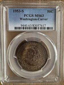 1953-S 50�Z���g ���V���g�� �J�[�o�[ �n�[�t�_���[ PCGS MS63 �����ʃg�i�[