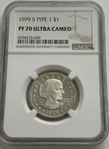 1979 S $1 �^�C�v1 NGC PF70 �E���g���J���I �v���[�t �X�[�U���EB�E�A���\�j�[ �h�� SBA �z���C�g Lb