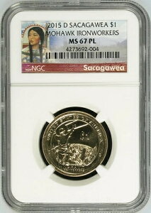 :2015-D $1 �l�C�e�B�u�A�����J�� NGC MS67PL �v���[�t���C�N �A�C�A�����[�J�[�Y �� R6 ���O���[�h
