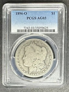 1896-O ���[�K�� �_���[ PCGS AG-03 ���[�{�[���A3 �_�w���� 5 �h������!!