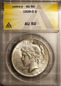 1926-D ��� 1�h�� ���a�h�� AU 50 ANACS # 7490173 + �{�[�i�X