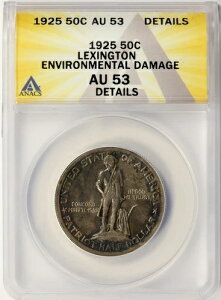 1925�N ���L�V���g�� �V���o�[�n�[�t�h�� 50C ANACS AU53 �f�B�e�[�� -���I�_���[�W-