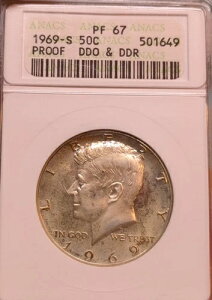 1969-S �P�l�f�B �n�[�t�_���[ �v���[�t ANACS PR67 DDO & DDR ���A�L�[ �o���G�e�B �W�F���{�[���h