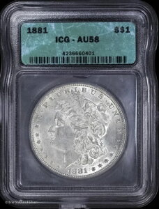 1881-P 1�h�� �����K����� ICG AU 58