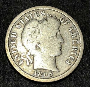 1895-S Barber Dime �L�[���t ��������-