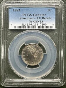 1883�N ���o�e�B�w�b�h �j�b�P�� �Z���g�Ȃ� PCGS AU �f�B�e�[���T�[�t�F�X�X���[�Y