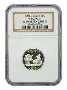 2004-S 25C �E�B�X�R���V�� NGC PR70DCAM (�V���o�[) - ���V���g���B 50 �B 25�Z���g�d��