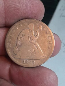 1866�N-S ���R�̏��_�����n�[�t�h�� (���b�g�[) - 50c ��-�f�G�ȃR�C�� !-