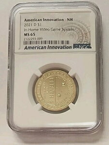 2021 D $1 MS65 �A�����J���C���B�ƒ�p�r�f�I�Q�[���V�X�e�� - �~���g�G���[�i���x���ɋL�ڂȂ��j
