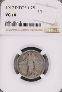 1917-D �^�C�v1 �X�^���f�B���O ���o�e�B �V���o�[ �N�H�[�^�[ NGC VG-10 #011