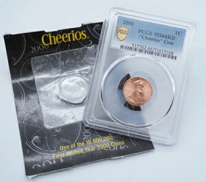 2000�N �����J�[���L�O�� 1�Z���g �`�F���I�X �Z���g PCGS MS66RD COA�t�� - U2280