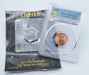 2000�N �����J�[���L�O�� 1�Z���g �`�F���I�X �Z���g PCGS MS66RD COA�t�� - U2263
