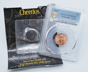 2000�N �����J�[���L�O�� 1�Z���g �`�F���I�X �Z���g PCGS MS66RD COA�t�� - U2285