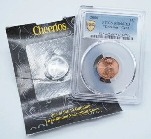 2000�N �����J�[���L�O�� 1�Z���g �`�F���I�X �Z���g PCGS MS66RD COA�t�� - U2290