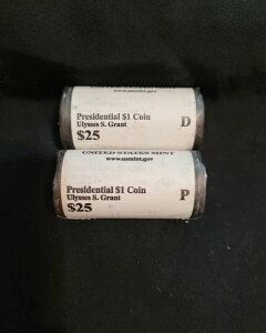 2011 P&D 2 $25 �����V�[�Y�ES�E�O�����g�哝�̃h�����[�� U. Mint Rolls Money