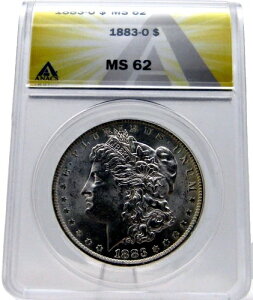 1883 O ANACS MS62 �����K����� $1 �č������� PQ �u���C�g���X�^�[---5969CDA-3