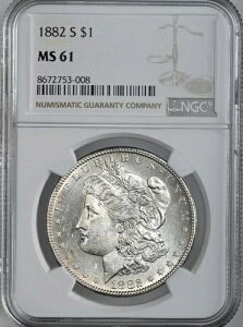 1882-S �����K�� 1�h����݁u�T���t�����V�X�R�����ǁvNGC MS61 #8672753-008